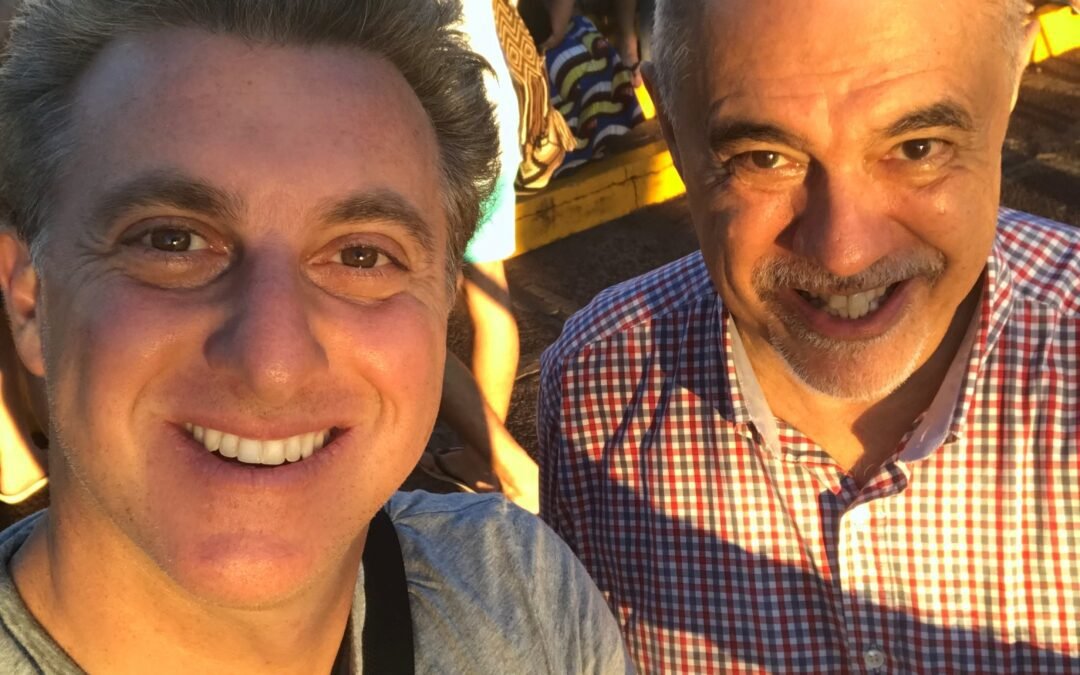 com Luciano Huck no Parque Nacional das Cataratas do Iguaçu